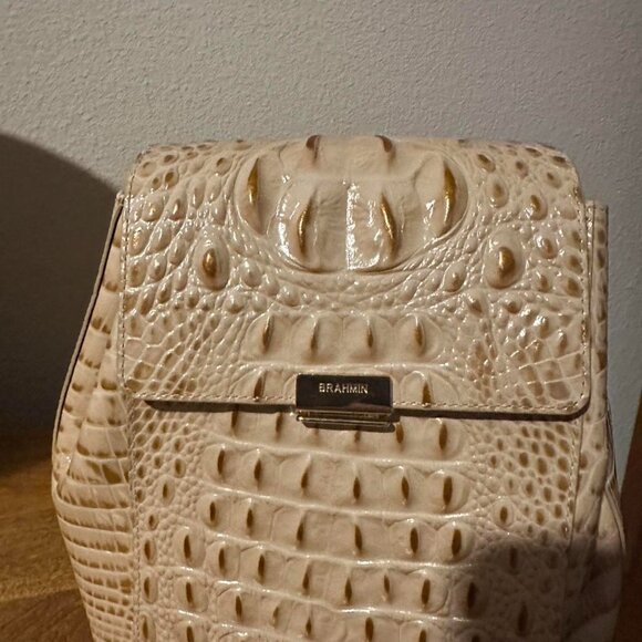 Brahmin Margo Champagne Melbourne EUC Turnlock - Picture 6 of 12